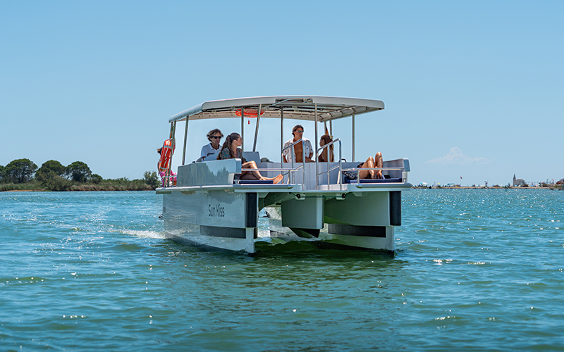 Noleggio catamarano elettrico Caorle - Tour in barca Sun Kiss Green Boat Caorle